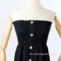 Vintage aus der Schulter -Hochtaille Kleid
